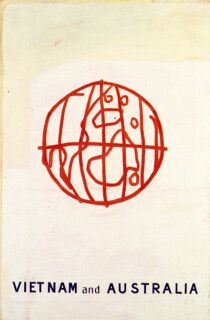 Geoff Lowe A Constructed World, 1992; lime wash on paper canvas; 182 x 122 cm; enquire
