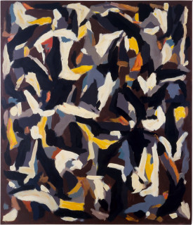 David Aspden Burning Ghat, 1985; oil on canvas; 183 x 152 cm; enquire