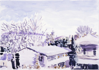 Gunter Christmann Rebusuber Suberebus, 1988; watercolour on Inges paper; 59.5 x 73.5 cm; enquire