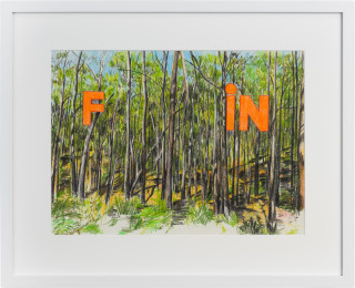 Callum Morton Fin, 2020; pencil on paper; 45.5 x 56 cm; more info; enquire