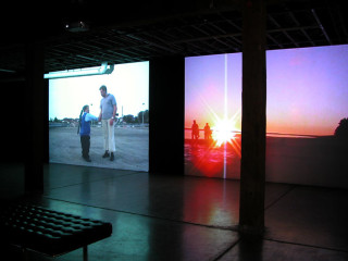 TV Moore The Neddy Project, 2001-04; 6 channel installation, digital video, colour, sound; Duration 43 mins; Edition of 3 + AP 1; enquire