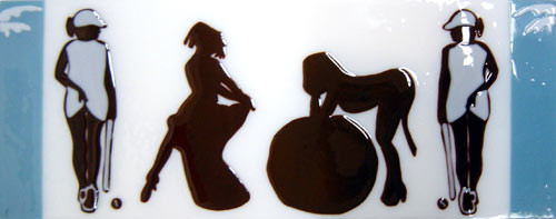 Kathy Temin Frozen, Staged and Abstracted Moment, 1, 2002; fused glass; 31 x 78.5 cm; enquire