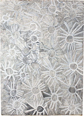 Nyapanyapa Yunupiŋu Stars, 2016; 2958-16; Painting on board; 170 x 122 cm; enquire