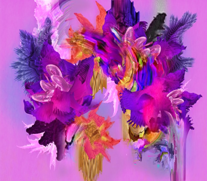Harley Ives, Pictures with Flowers, 2019 (still), 2 channel moving image with sound, approx. 3min seamless loop, edition of 5