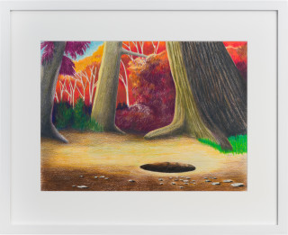 Callum Morton The Hole Story, 2020; pencil on paper; 45.5 x 56 cm; more info; enquire