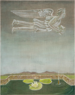 Vivienne Shark LeWitt Skiron, 2023; from the series The Wind Cries Mary; water based paint on linen; 71 x 56 cm; more info; enquire