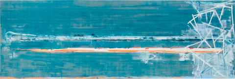 John Firth-Smith Lee Shore, 2005; oil on linen; 122 x 366 cm; enquire