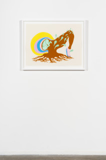 installation view; Patricia Piccinini Arboreal Offspring, 2025; acrylic on paper; 56 x 76 cm; enquire