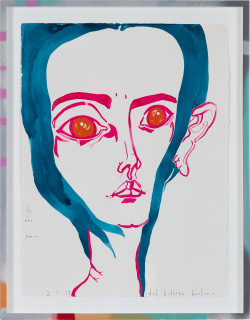 Del Kathryn Barton its who i am, 2019; gouache on paper, hand finished frame; 87 x 67.5 cm; enquire