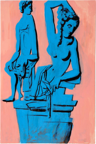 Tony Clark Seated & Reclining, 2008; acrylic on canvas; 149.5 x 99.6 cm; enquire