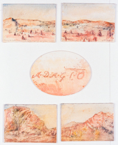 Mandy Martin Mt Isa to Gunpowder Suite, 1994; mixed media; 17 works; 25 x 35 cm; enquire