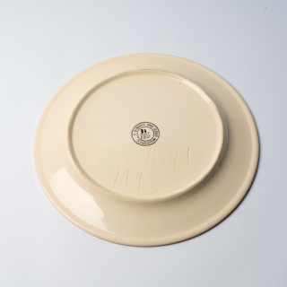 Fiona Hall Home for Incurables, 1995; ceramic plate; 34.5 cm diameter; Edition of 150; enquire