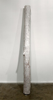 Nyapanyapa Yunupiŋu Larrakitj, 2012; 4265A; natural earth pigments on bark; 227 x 20 x 20 cm; enquire