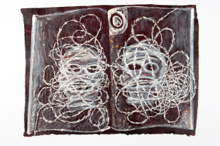 Fiona Hall By The Book, 2015; Cat no. 30; khadi paper; 57 x 76 cm; enquire