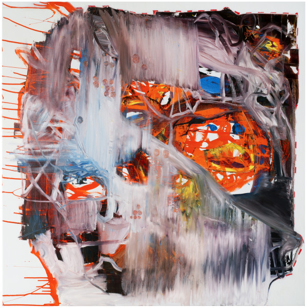 Gareth Sansom Rush, 2013; oil and enamel on linen; 122 x 122 cm