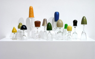 Hany Armanious Untitled Snake Oil, 2005; hotmelt, glass; 13 pieces, dimensions variable; enquire
