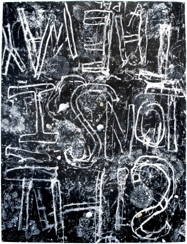 Newell Harry Untitled, 2008; gesso and oil stick on 9 sheets of ironed Fabriano paper; 228 x 170 cm; enquire