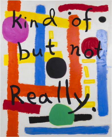 Angela Brennan Kind of but not really, 2019; oil on linen; 221 x 181 cm; enquire