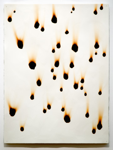 Lindy Lee Conflagrations From the End of Time (9), 2009; paper, fire; 76 x 56 cm; enquire