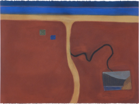 Fiona Foley Knife Blade Sandblow III, 1990; pastel, oil crayon, pencil and lead on paper; 57 x 76.5 cm; enquire