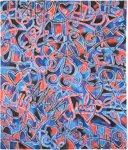 David McDiarmid Secret love, 1984; acrylic on cotton; 250 x 210 cm; enquire