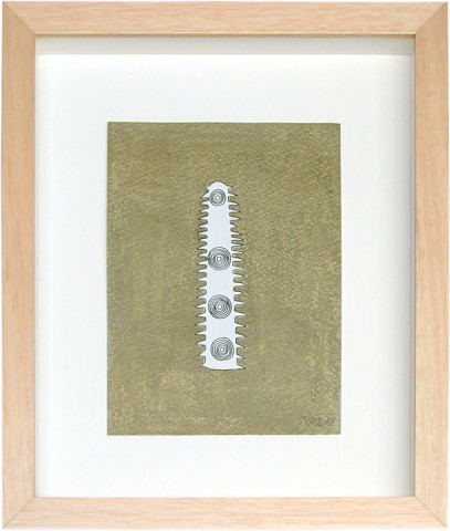 Fiona Foley Journey 6, 2001; mixed media; 17.5 x 13.5 cm; enquire