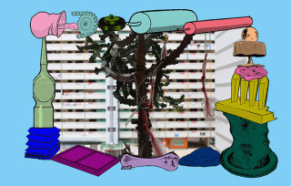 Teppei Kaneuji Games, Dance and the Constructions (Singapore) #9-B, 2013; Screen print,archival ink jet print, plexiglas, cotton rag paper ; 61.5 x 94.5 x 4.5 cm; enquire