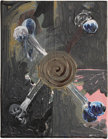 David Griggs Frat of the Obese 19, 2011; acrylic on canvas; 46.5 x 36 cm; enquire