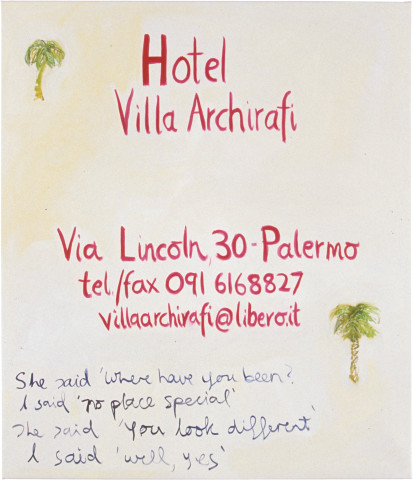 Angela Brennan Hotel Villa Archirafi, 2003; oil on linen; 151 x 130 cm; enquire