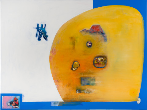 Gareth Sansom Space Oddity, 2019; oil and enamel on linen; 183 x 244 cm; enquire