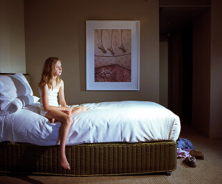 Anne Zahalka Room 4513 (with artwork by Pat Brassington), Hotel Suite, 2008; Type C print; 75 x 92.5 cm; enquire