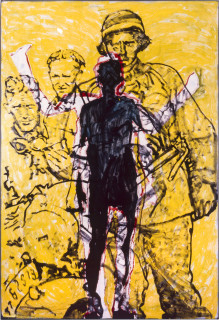 Gunter Christmann Janus, 1986-88; enamel and oil on canvas; 244 x 168 cm; enquire