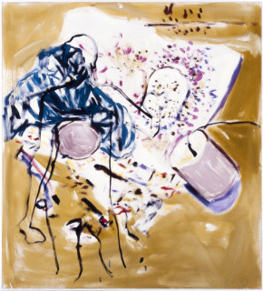 Gunter Christmann Songman's Dreaming, 1988; acrylic on canvas; 168 x 152 cm; enquire