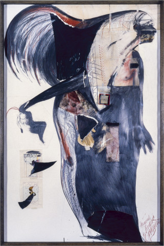 Richard Goodwin Aboriginal Chimera, 1983; graphite, chalk and pastel on paper; 180 x 120 cm; enquire