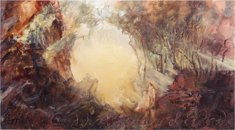 Mandy Martin Void, 1999; oil, ochre and pigment on linen; 135 x 244 cm; enquire