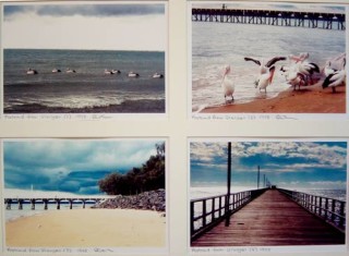 Destiny Deacon Postcard from Urangan (2) (1) (3) (4), 1998; 4 colour laser prints; 20.1 x 29.7 cm; Edition of 15; enquire
