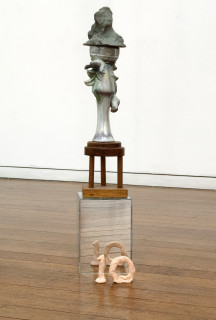 Mikala Dwyer 10, 2009; concrete, ceramic, wood, acrylic; 61 x 12 x 12 cm; enquire