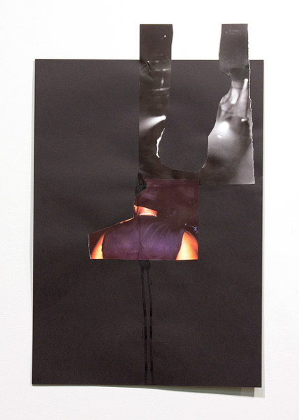 Jacqueline Fraser The Making of 8 Mile 2012, 2012; archival card, duratrans, magazine clippings, paint, archival glue, wood grain contact, cling wrap, gold foil paper, plastic sheeting; dimensions variable; enquire