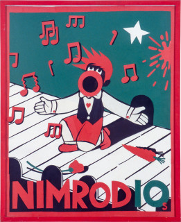 Martin Sharp Nimrod 10's, 1975; original poster; 91 x 75 cm; enquire