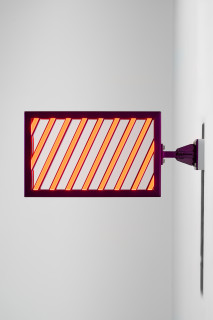 Callum Morton City Lights #2, 2026; steel, 2Pac polyurethane, lights; 33 x 67.5 x 12 cm; enquire