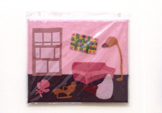 Kathy Temin Arrange Your Own Room, 1998-99; Felt on felt, plastic wrap; 39 x 32 cm; Edition of 3; enquire