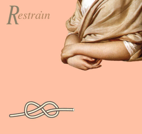 Anne Zahalka Restrain, 1994; dye sublimation print; 25 x 25 cm; Edition of 20; enquire