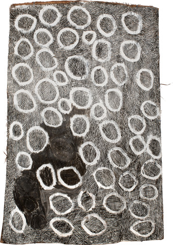 Nyapanyapa Yunupiŋu Untitled, 2015; 4874O; Bark painting; 122 x 83 cm; enquire