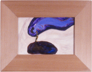 Joan Ross Vomit (No.2), 1989; oil, acrylic and resin on masonite; 15 x 23 cm; enquire