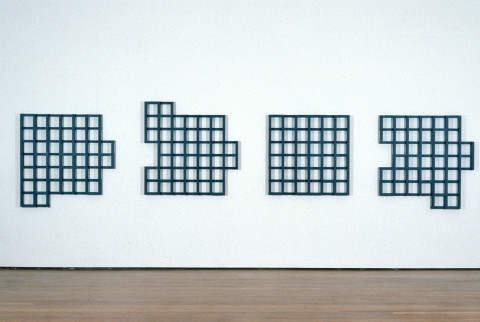 Hilarie Mais Delta, 1990; oil paint on Maple; 533 x 114.5 x 6.5 cm; enquire