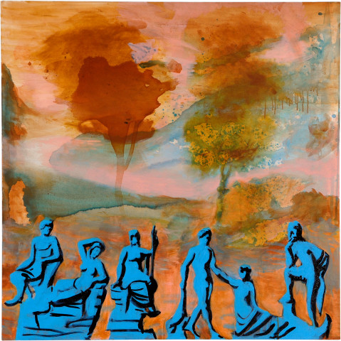 Tony Clark Landscape I, 2008; acrylic on canvas; 137.5 x 137.5 cm; enquire