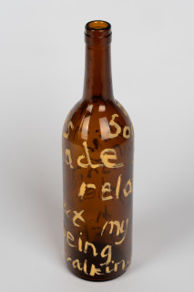 Jenny Watson Bottles, 1992; group of six assorted painted bottles; dimensions variable; enquire