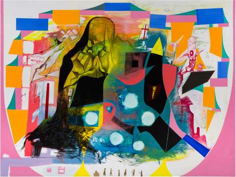 Gareth Sansom The Seventh Seal (version 3), 2019; oil and enamel on linen; 183 x 244 cm; enquire