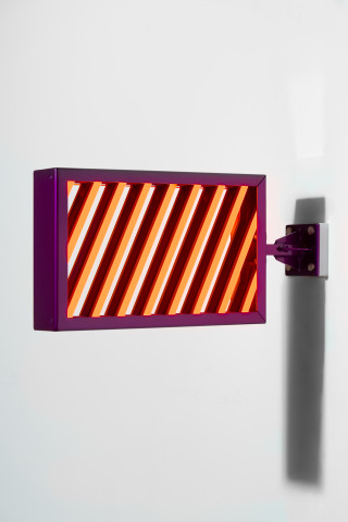 Callum Morton City Lights #2, 2026; steel, 2Pac polyurethane, lights; 33 x 67.5 x 12 cm; more info; enquire
