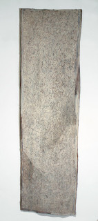 Nyapanyapa Yunupiŋu Narraku Namala, 2012; 4246V; natural earth pigments on bark; 251 x 73 cm; enquire